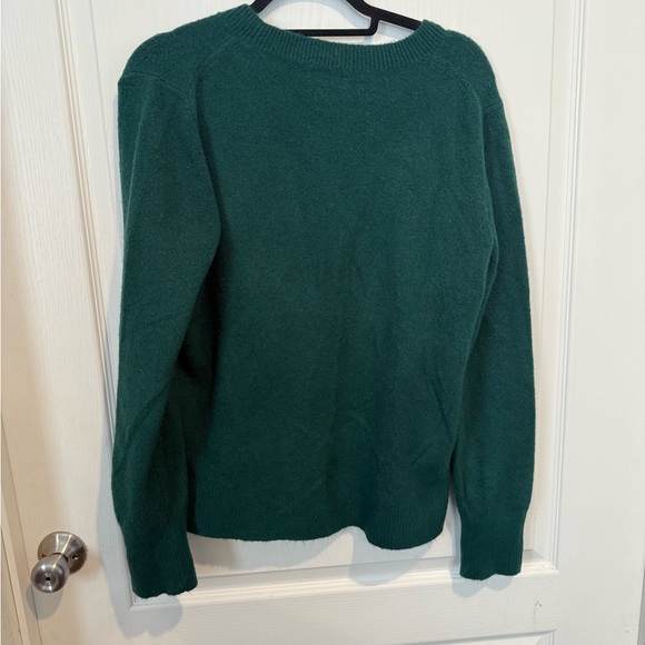 J. Crew green Crew Neck wool blend Sweater - Picture 2 of 5